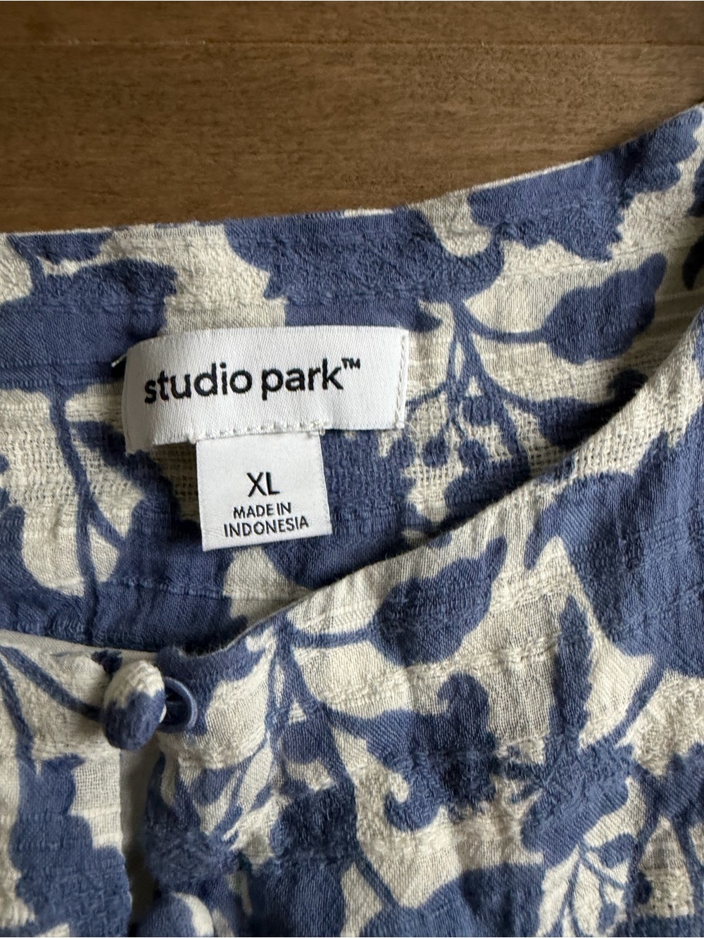 Studio Park Blue and White Floral Tunic - Picture 2 of 7